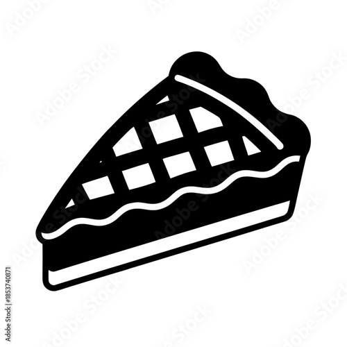vector clip art pie slice on white background for web and graphic design