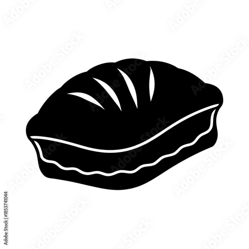 vector clip art puff pastry on white background for web and graphic design