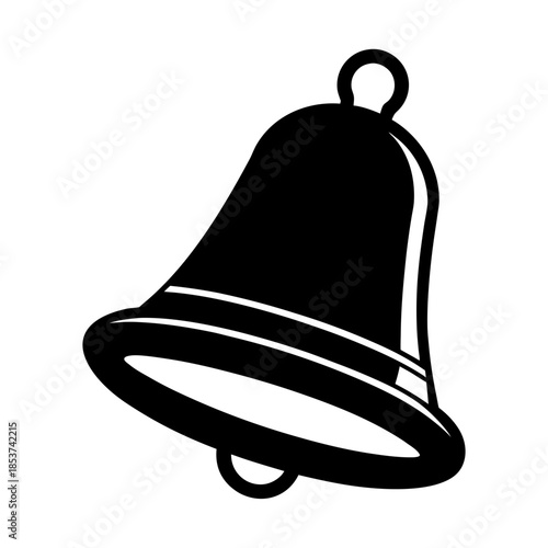 vector clip art school bell on white background for web and graphic design