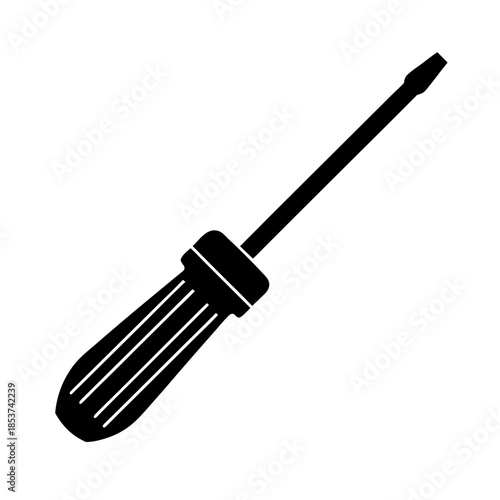 vector clip art screwdriver on white background for web and graphic design