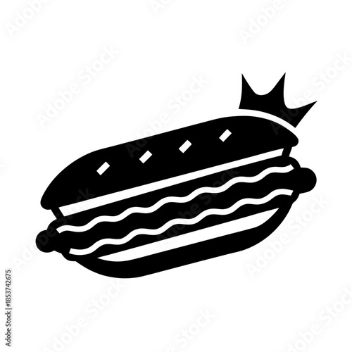 vector clip art submarine sandwich for web and graphic design