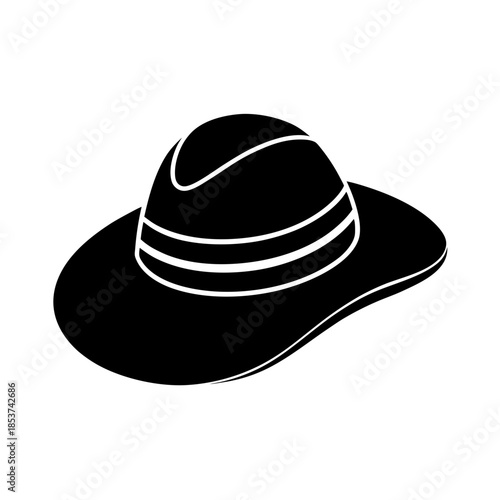 vector clip art summer hat for web and graphic design