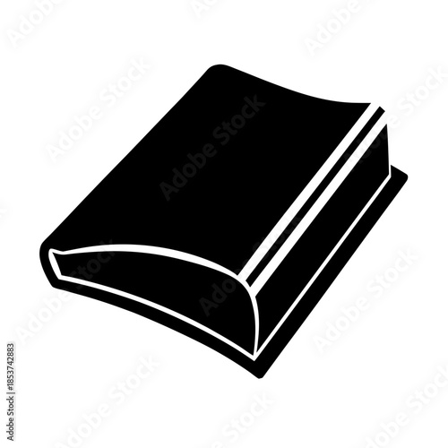 vector clip art textbook on white background for web and graphic design