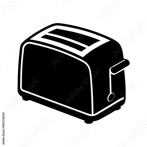 vector clip art toaster on white background for web and graphic design