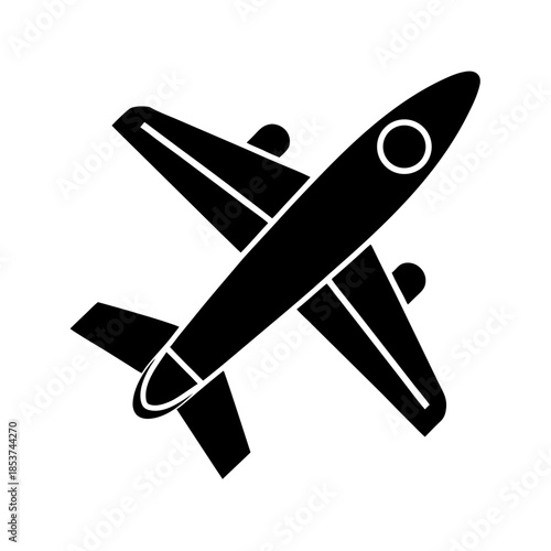 vector clip art toy airplane on white background for web and graphic design