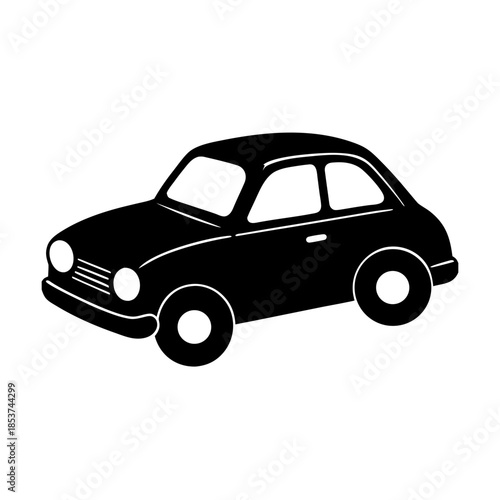 vector clip art toy car on white background for web and graphic design