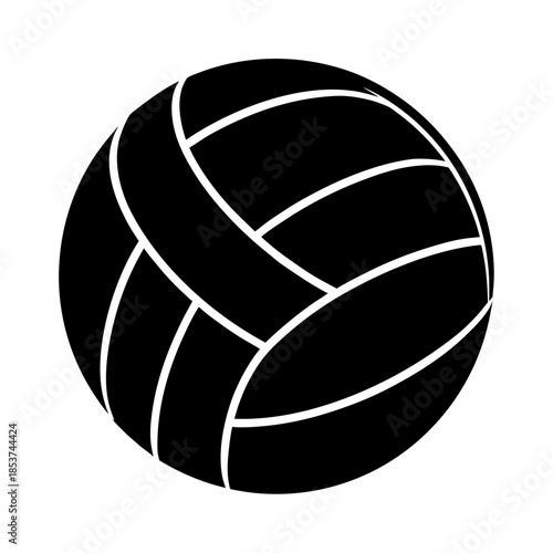 vector clip art volleyball on white background for web and graphic design