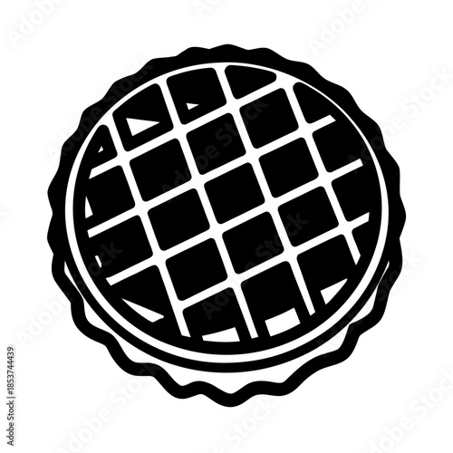 vector clip art waffle on white background for web and graphic design