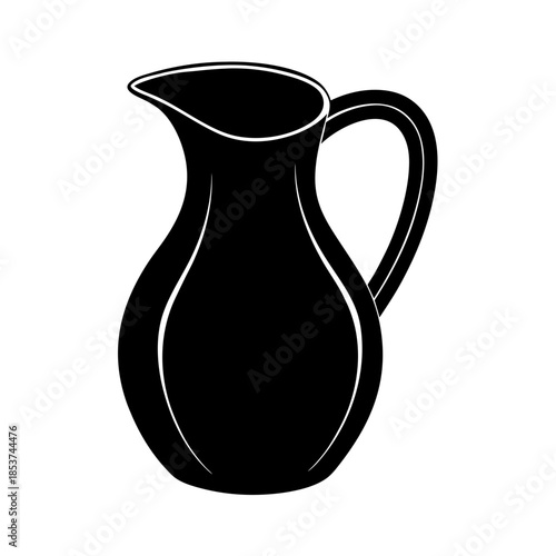 vector clip art water jug on white background for web and graphic design