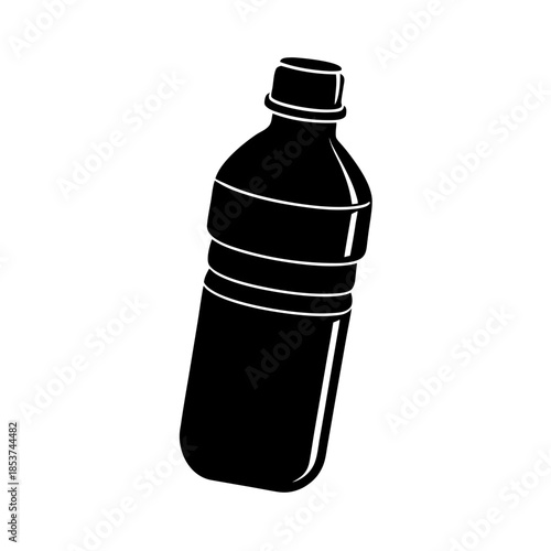 vector clip art water bottle on white background for web and graphic design