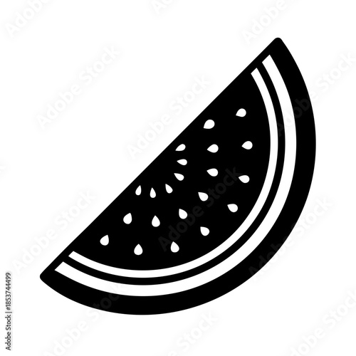 vector clip art watermelon slice for web and graphic design
