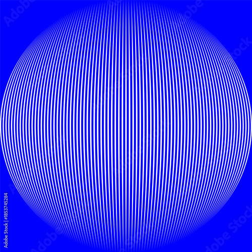 Abstract striped lined horizontal blue glowing background. Scan screen. Technological futuristic card with stripes. Vector illustration.