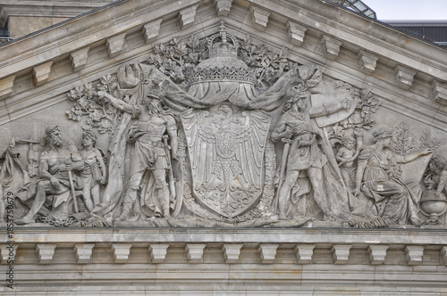 The building of the German Bundestag. A collection of elements