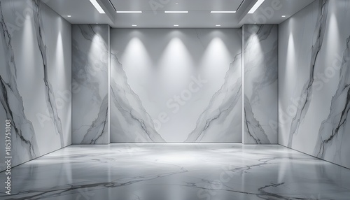Elegant Gray and White Abstract Studio Background with Soft Gradient Lighting for Luxury Medical and Jewelry Displays