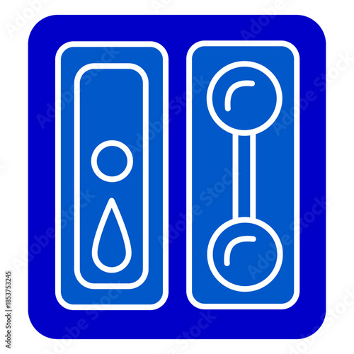 Blue Solid Control Interface