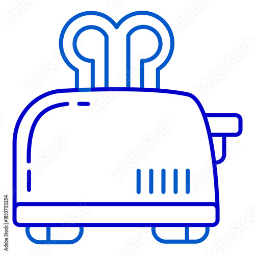 Futuristic Kitchen Toaster Icon