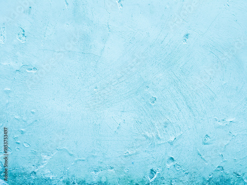 Minimalist white wall texture with soft turquoise shadow frame patterns creating a calm background