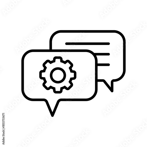 Settings icon. Setup Illustration sign. Support symbol. Fix or repair logo.
