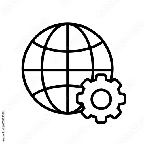 Settings icon. Setup Illustration sign. Support symbol. Fix or repair logo.