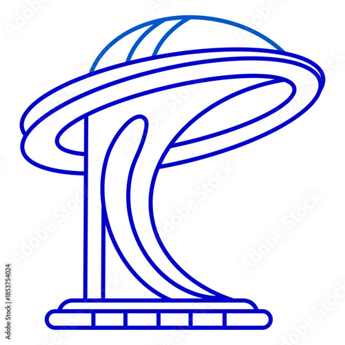 Sci-Fi Observation Tower Structure