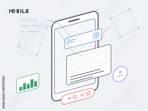 Mobile app interface showing notifications and user interaction in a digital workspace setting