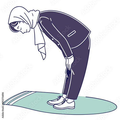 Person performing yoga pose on mat