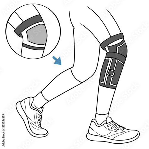 Person performing squats with knee support