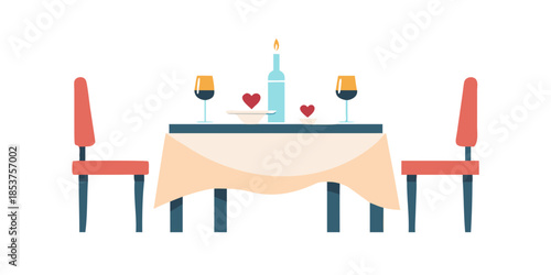 Romantic dinner for two