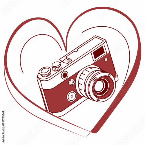 Camera inside heart