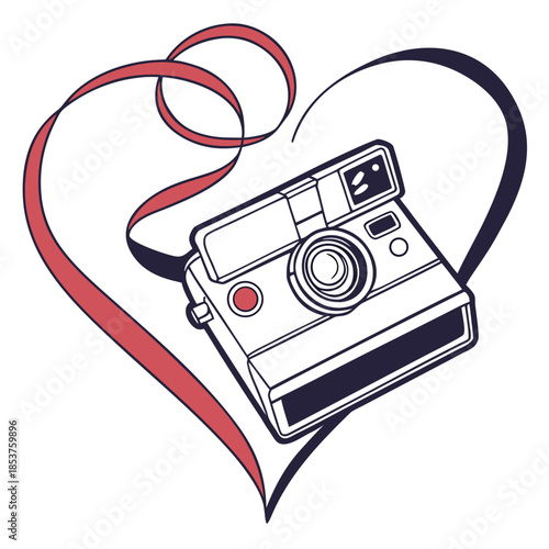 Camera inside heart