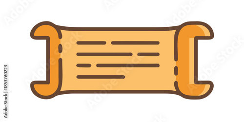 Ancient scroll illustration