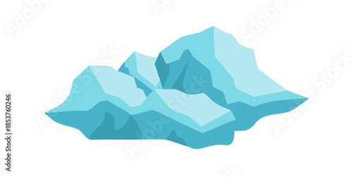 Blue geometric shapes