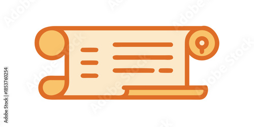 Ancient scroll with seal