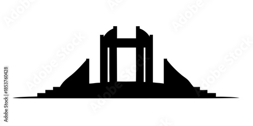 Ancient monument on hill