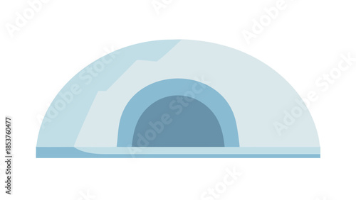 Illustrated interior of a cave