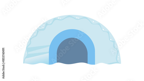 Cozy snow igloo