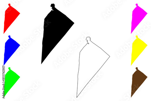 Kabankalan city (Western Visayas Region, Republic of the Philippines, ROP) map vector illustration, scribble sketch Cabancalán map