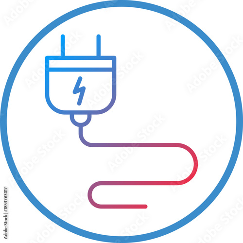 Plug Line Icon Style