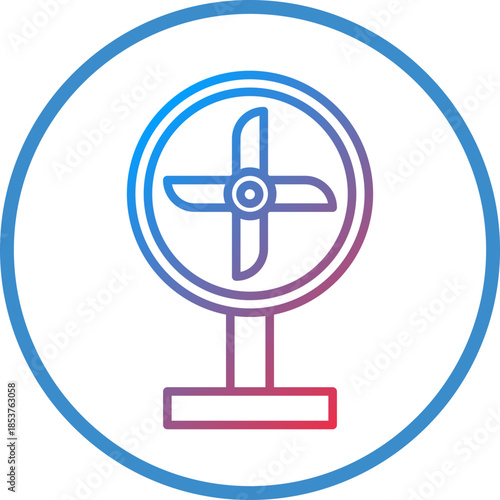 ElectricFan Line Icon Style