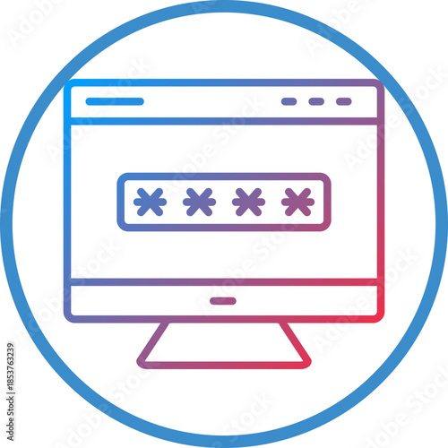 Phishing Line Icon Style