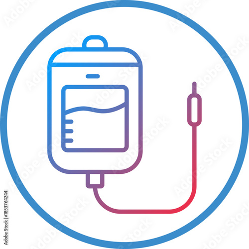 Perfusion Line Icon Style