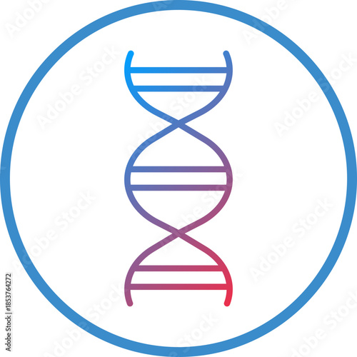 Dna Line Icon Style