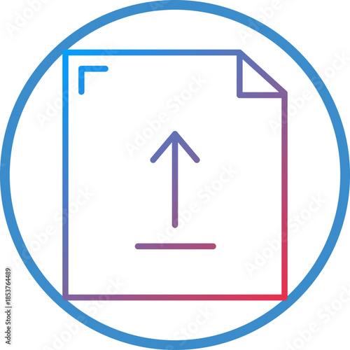 Upload Line Icon Style