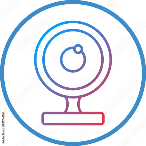 Webcam Line Icon Style