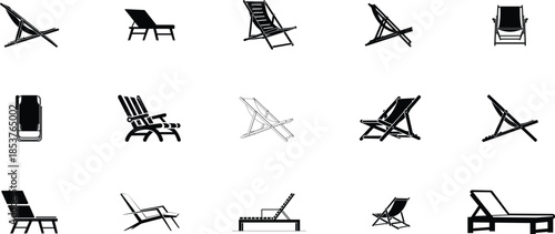 Variety of chair designs and angles