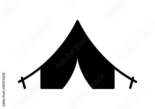 Vector Simple Isolated Tent Icon