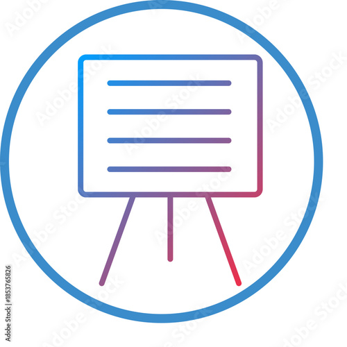 Presentation line icon style