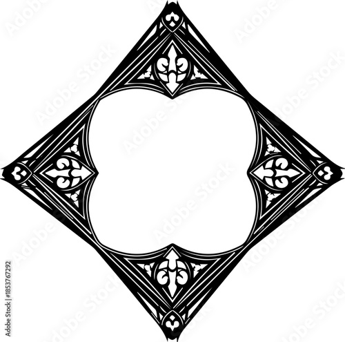 Elegant vintage frame design for invitations or logos, perfect for weddings, luxury brands, or custom artwork, originally created as a vector graphic