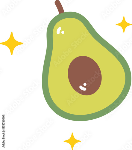 Cartoon Avocado