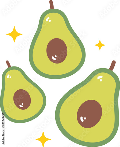 Cartoon Avocado